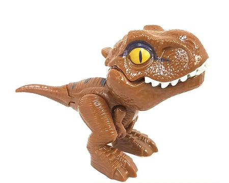 Dinossauro Brinquedo Dedo Tipo Jurassic World Rex Marrom
