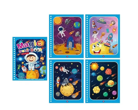 Brinquedo Livro Mágico Montessori Desenho de Água Espaço