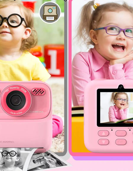 Celular de Brinquedo Câmera Instantânea Rosa