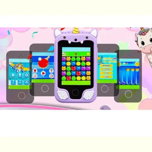 Celular de Brinquedo com Câmera Unicórnio Roxo