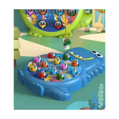 Dinossauro Brinquedo de Pesca Magnética Azul