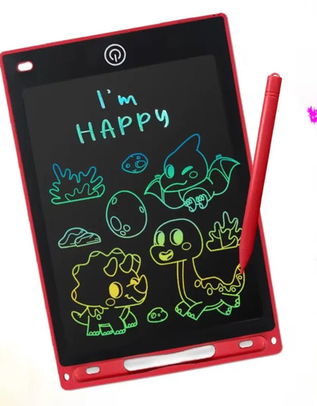 Brinquedo Desenho Lousa Mágica Tablet Digital Vermelho