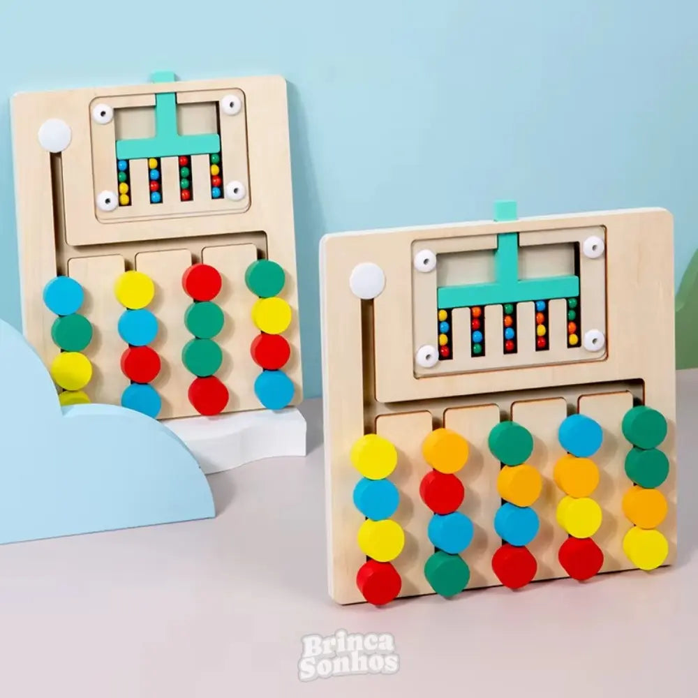 Quebra-Cabeça Combinação de Cores Montessori