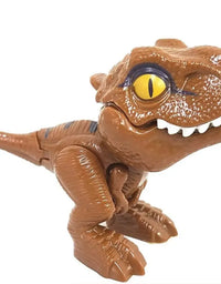 Dinossauro Brinquedo Dedo Tipo Jurassic World Rex Marrom
