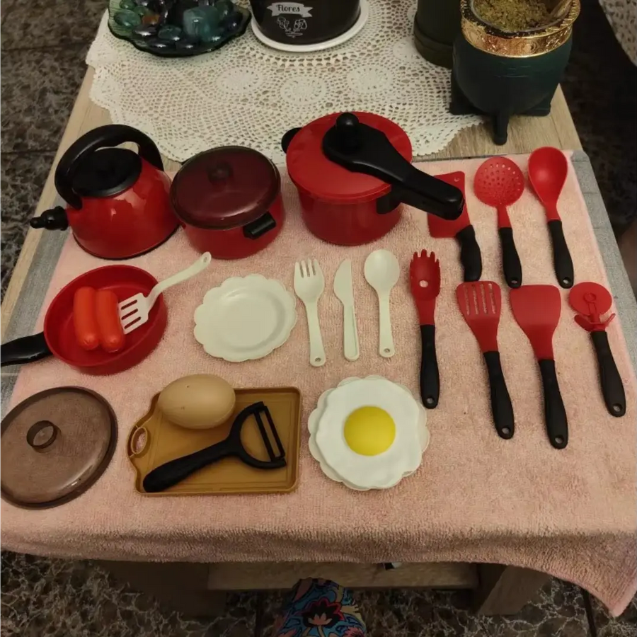 Kit Panela Cozinha Brinquedo Educacional