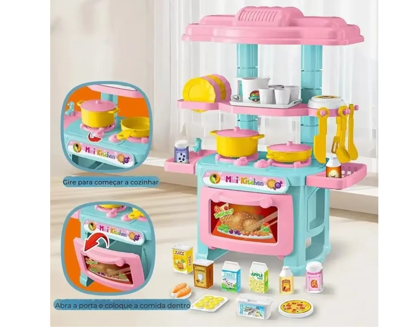 Kit Completo Cozinha Brinquedo