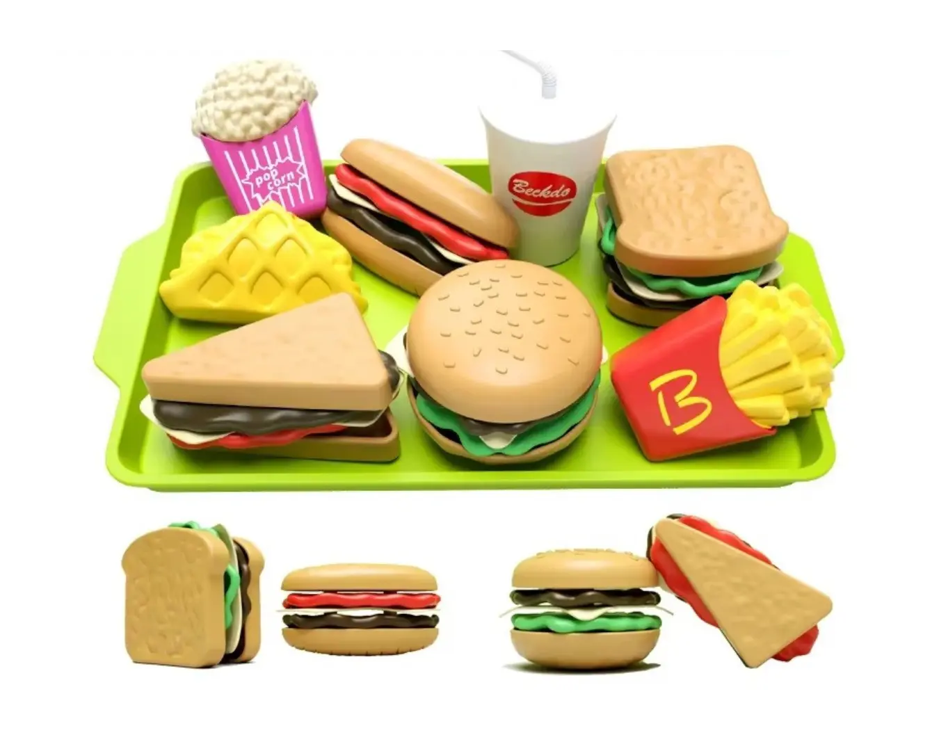 Kit Hamburguer Cozinha Brinquedo