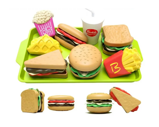 Kit Hamburguer Cozinha Brinquedo