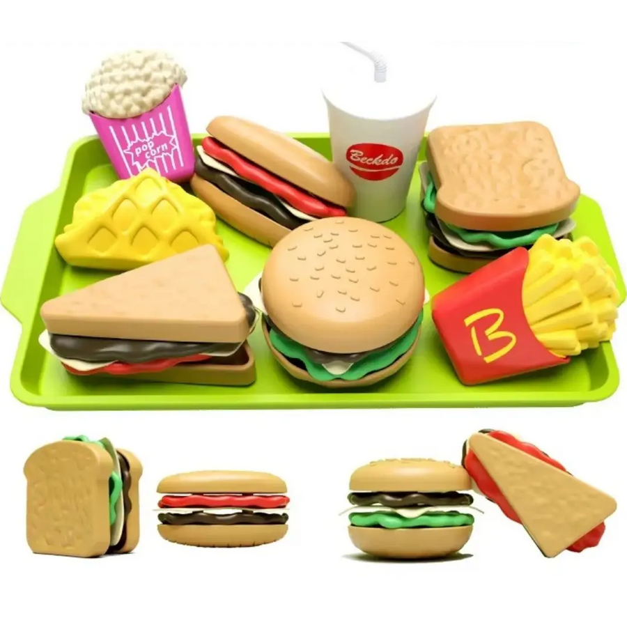 Kit Hamburguer Cozinha Brinquedo
