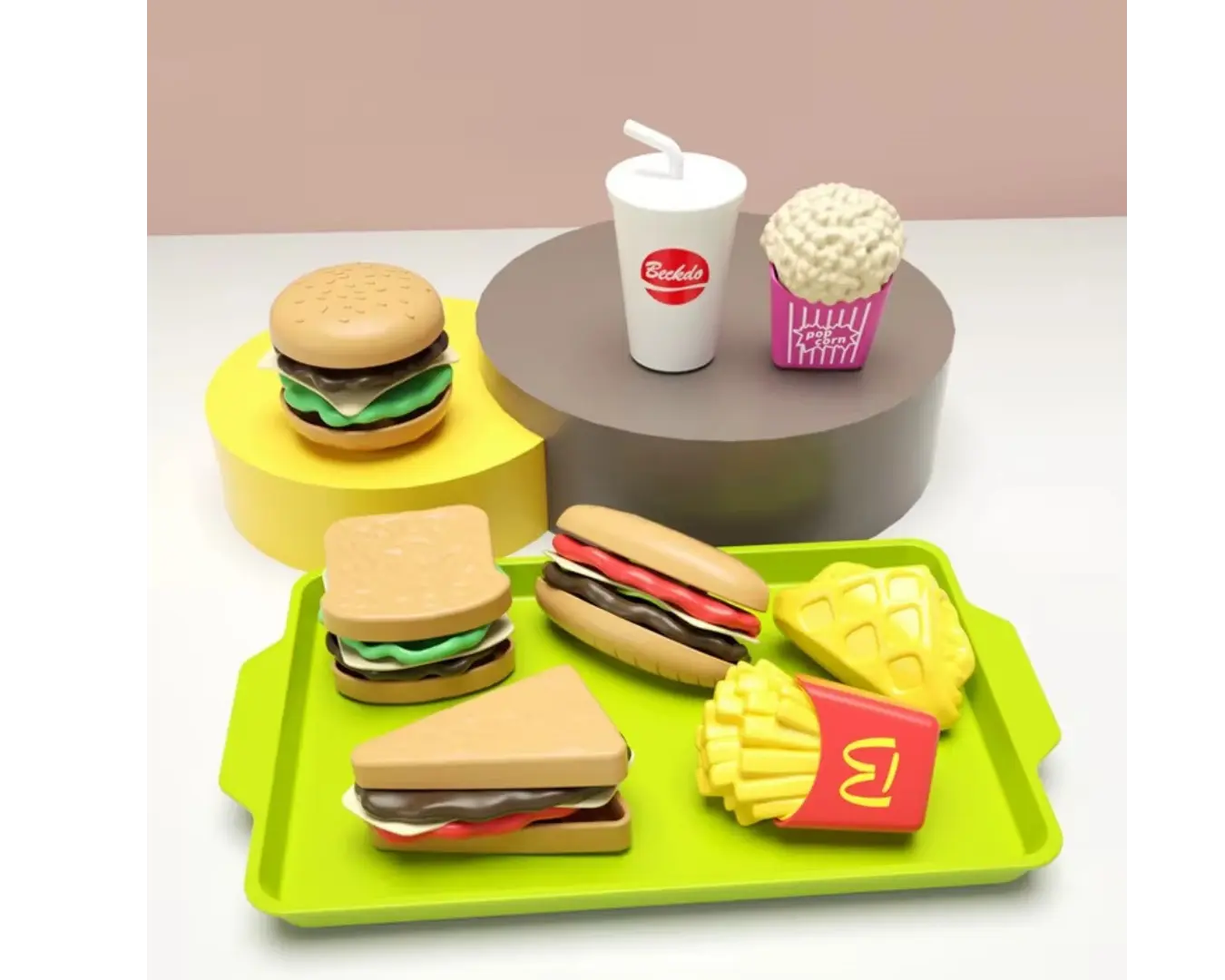 Kit Hamburguer Cozinha Brinquedo