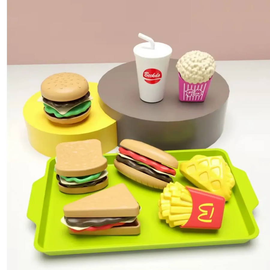 Kit Hamburguer Cozinha Brinquedo