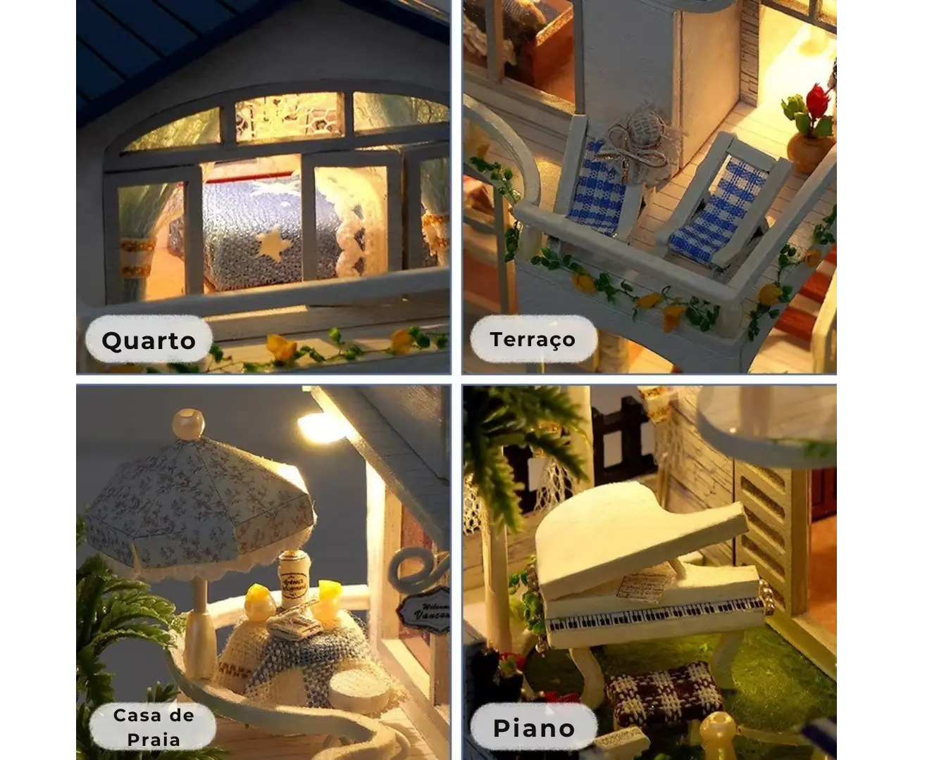 Casinha de Brinquedo Madeira Beira-Mar