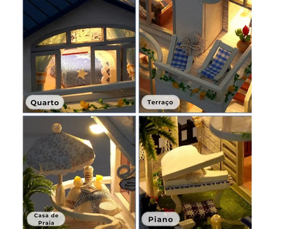 Casinha de Brinquedo Madeira Beira-Mar