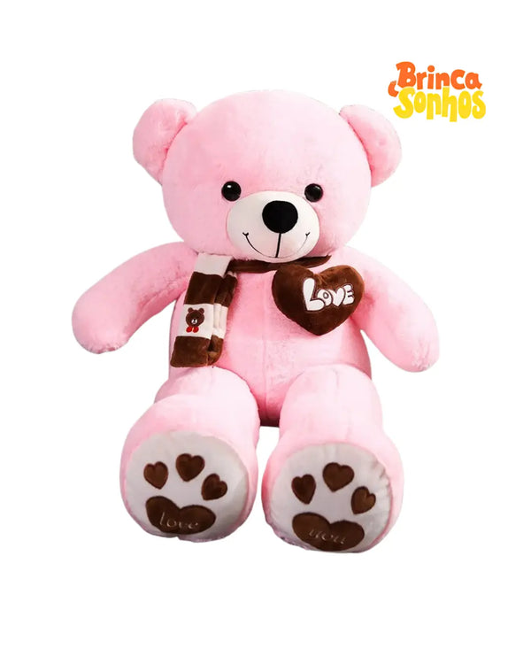 Urso de Pelúcia Grande Rosa