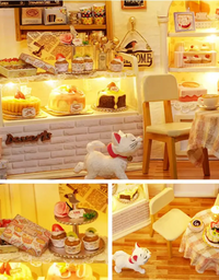 Casinha de Brinquedo Madeira Gatinho Doce
