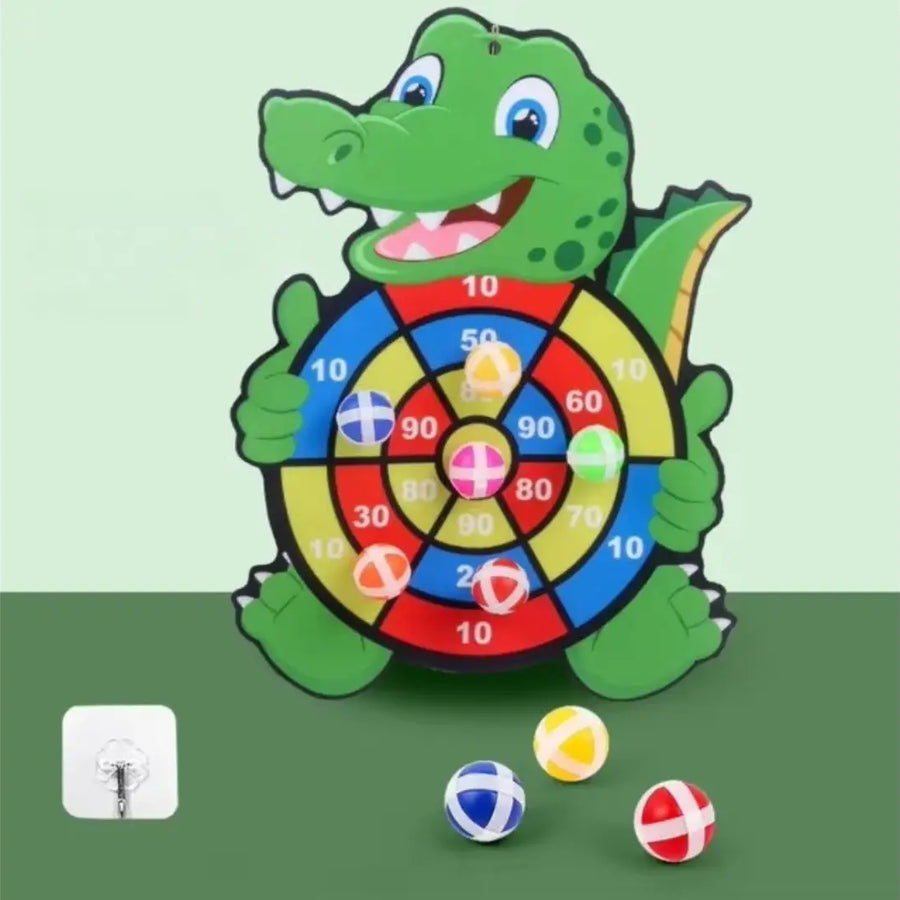 Brinquedo Educativo Montessori Bola Pegajosa Crocodilo