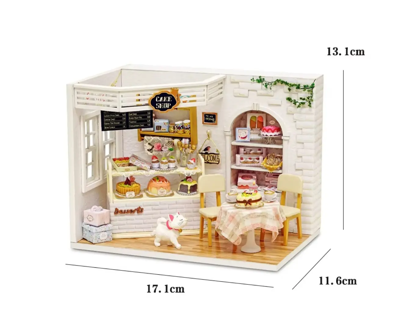 Casinha de Brinquedo Madeira Gatinho Doce