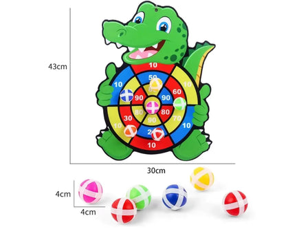 Brinquedo Educativo Montessori Bola Pegajosa Crocodilo