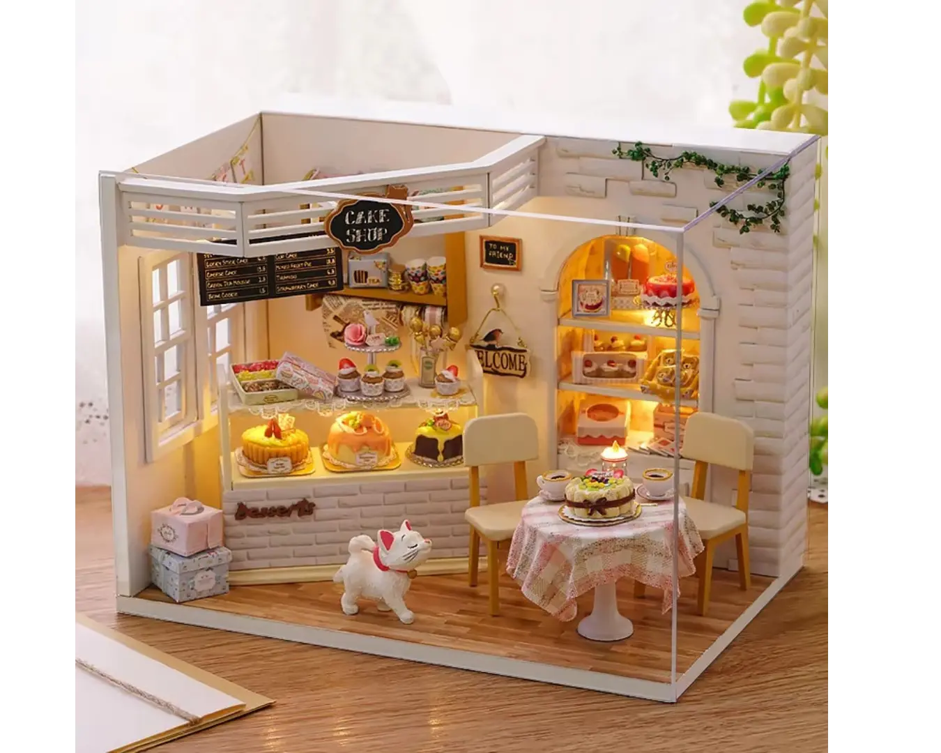 Casinha de Brinquedo Madeira Gatinho Doce