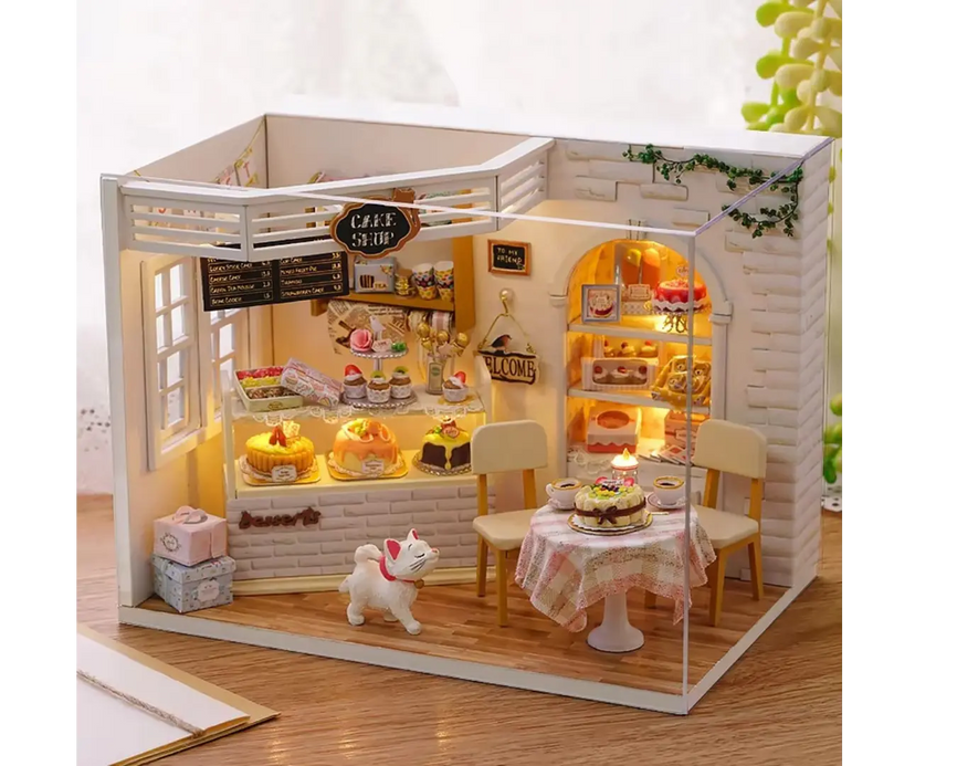 Casinha de Brinquedo Madeira Gatinho Doce