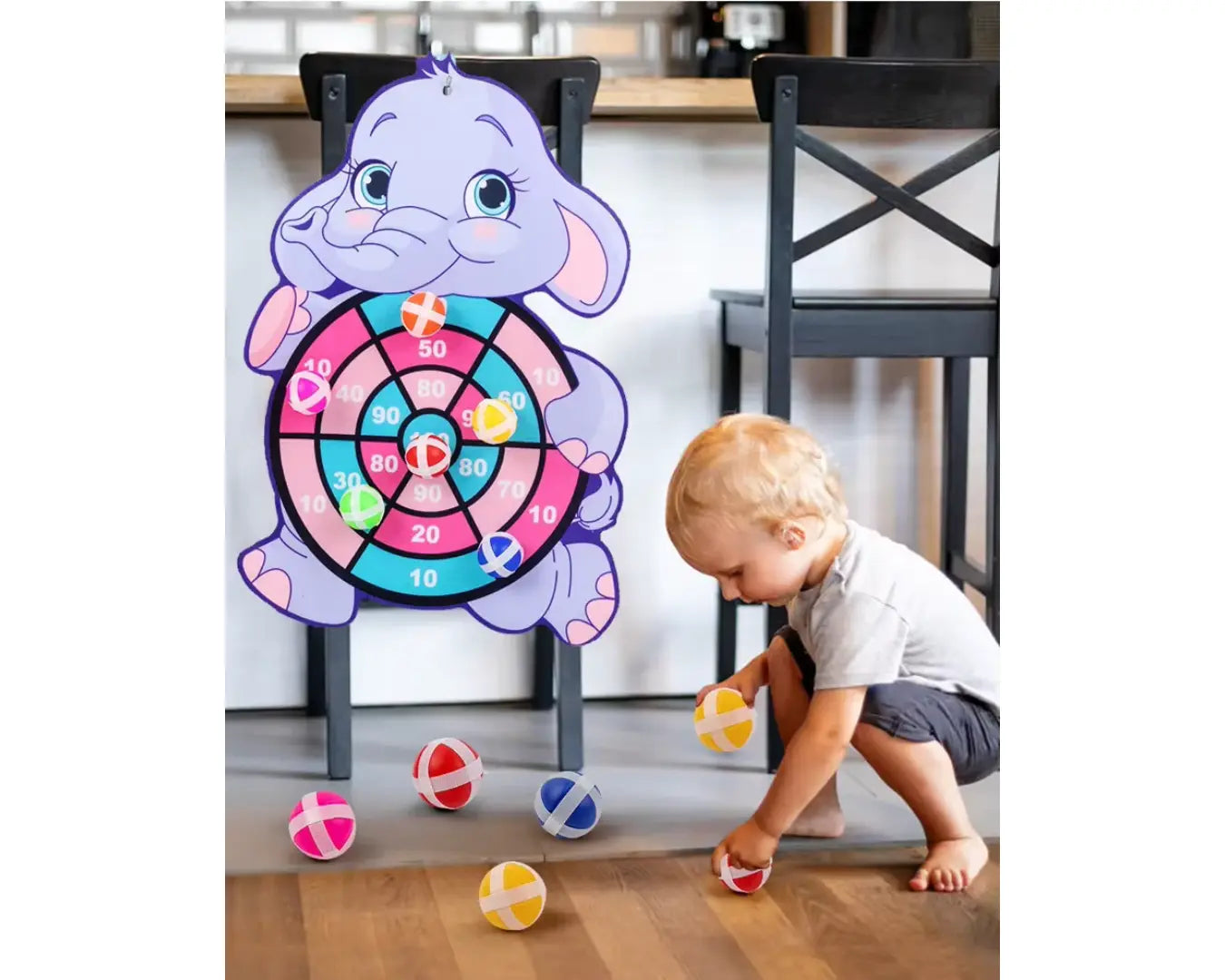 Brinquedo Educativo Montessori Bola Pegajosa Elefante