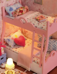 Casinha de Brinquedo Madeira Quarto Beliche
