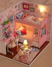 Casinha de Brinquedo Madeira Quarto Beliche
