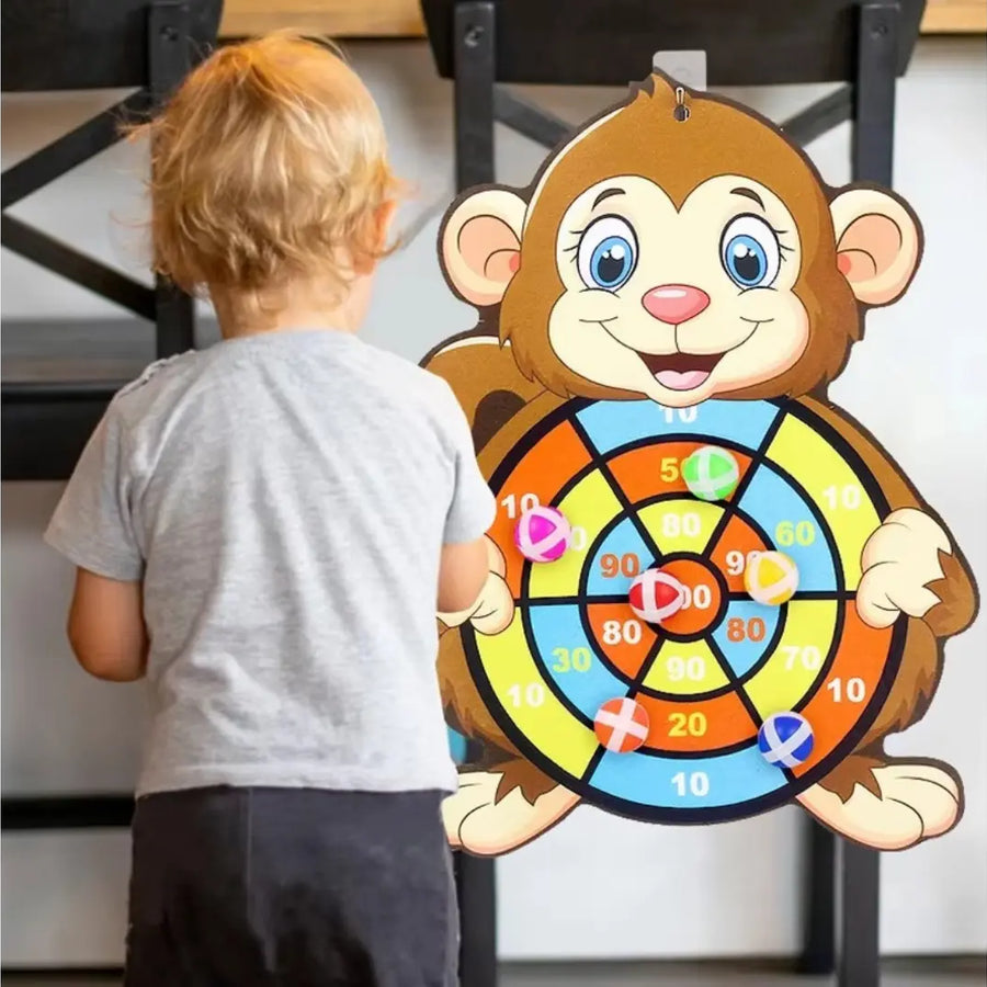 Brinquedo Educativo Montessori Bola Pegajosa Macaco