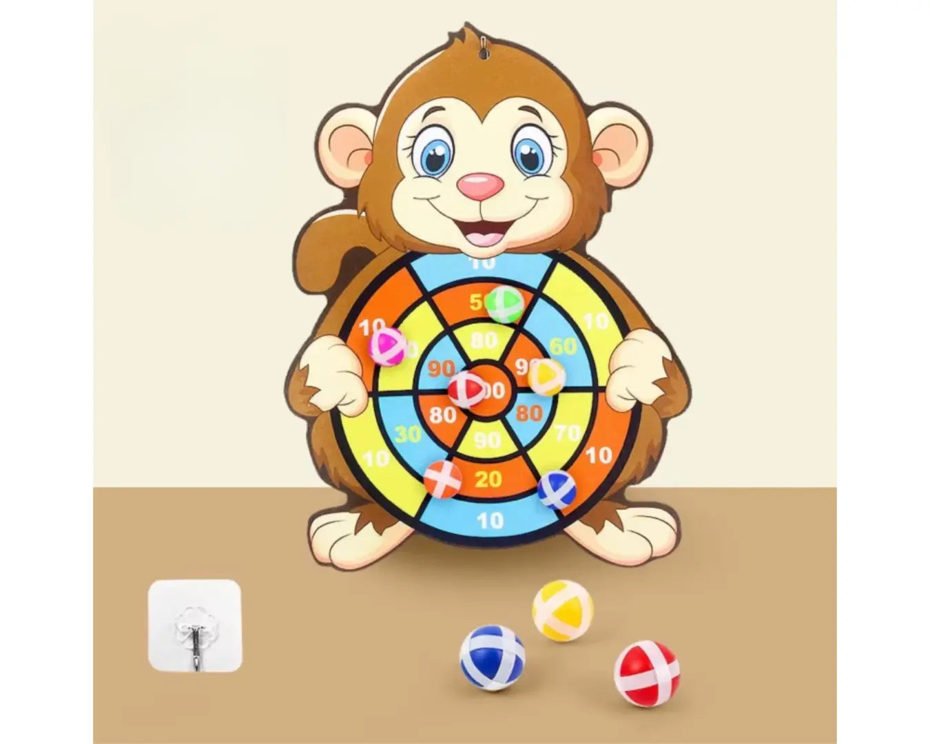 Brinquedo Educativo Montessori Bola Pegajosa Macaco