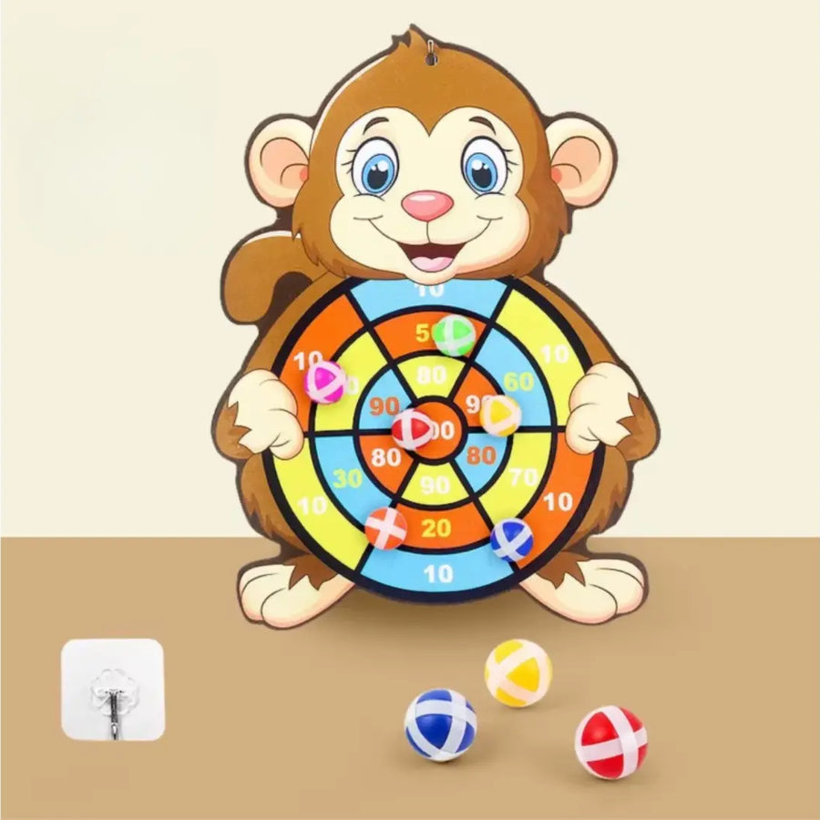 Brinquedo Educativo Montessori Bola Pegajosa Macaco