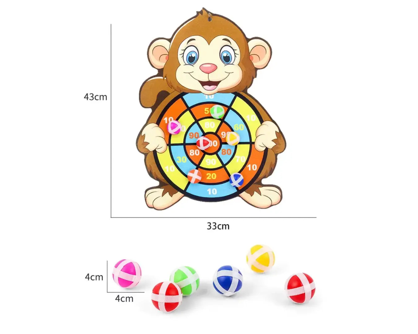 Brinquedo Educativo Montessori Bola Pegajosa Macaco