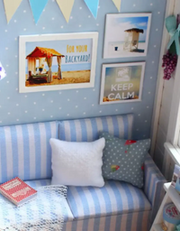 Casinha de Brinquedo Madeira Praia
