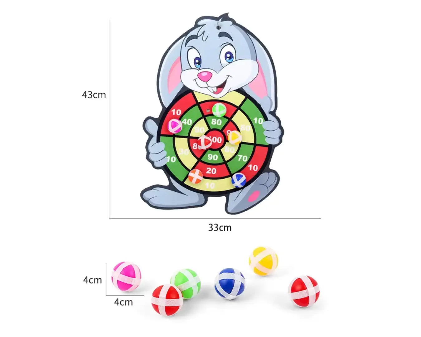 Brinquedo Educativo Montessori Bola Pegajosa Coelho