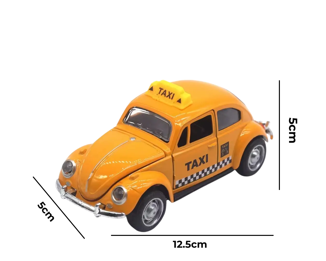 Carrinho de Brinquedo Clássico Metal Taxi