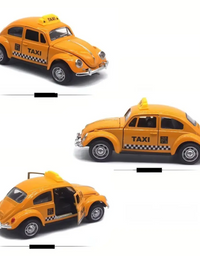 Carrinho de Brinquedo Clássico Metal Taxi
