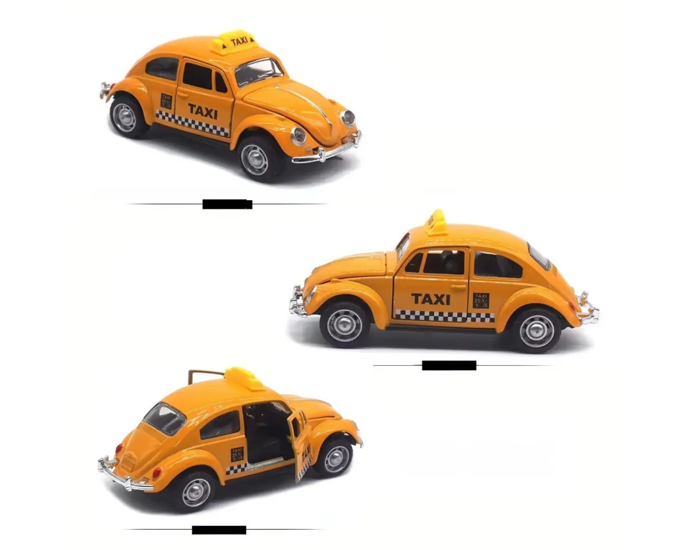 Carrinho de Brinquedo Clássico Metal Taxi