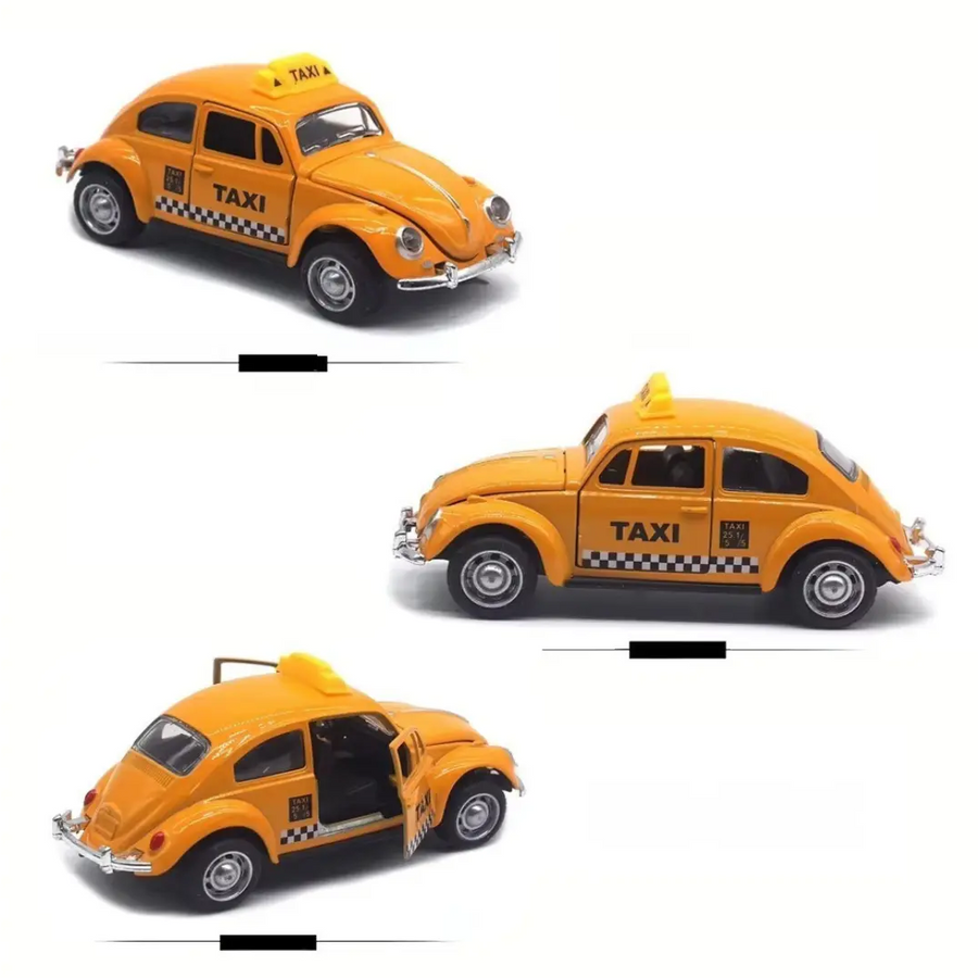 Carrinho de Brinquedo Clássico Metal Taxi