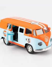 Carrinho de Brinquedo Metal Kombi Laranja
