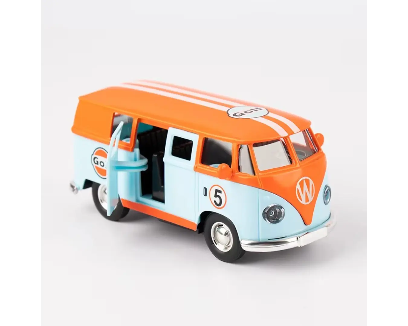 Carrinho de Brinquedo Metal Kombi Laranja