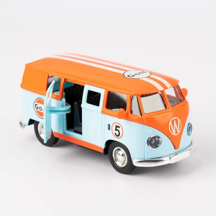Carrinho de Brinquedo Metal Kombi Laranja