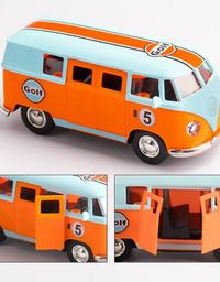 Carrinho de Brinquedo Metal Kombi Laranja
