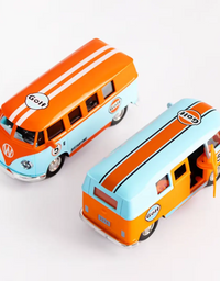 Carrinho de Brinquedo Metal Kombi Laranja
