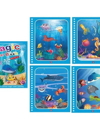 Brinquedo Livro Mágico Montessori Desenho de Água Oceano
