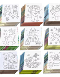 Kit Desenho Infantil Animado Figura para Colorir Cachorro
