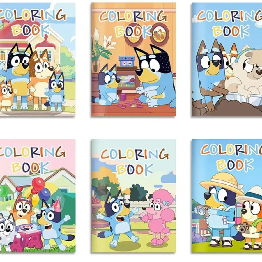 Kit Desenho Infantil Animado Figura para Colorir Cachorro