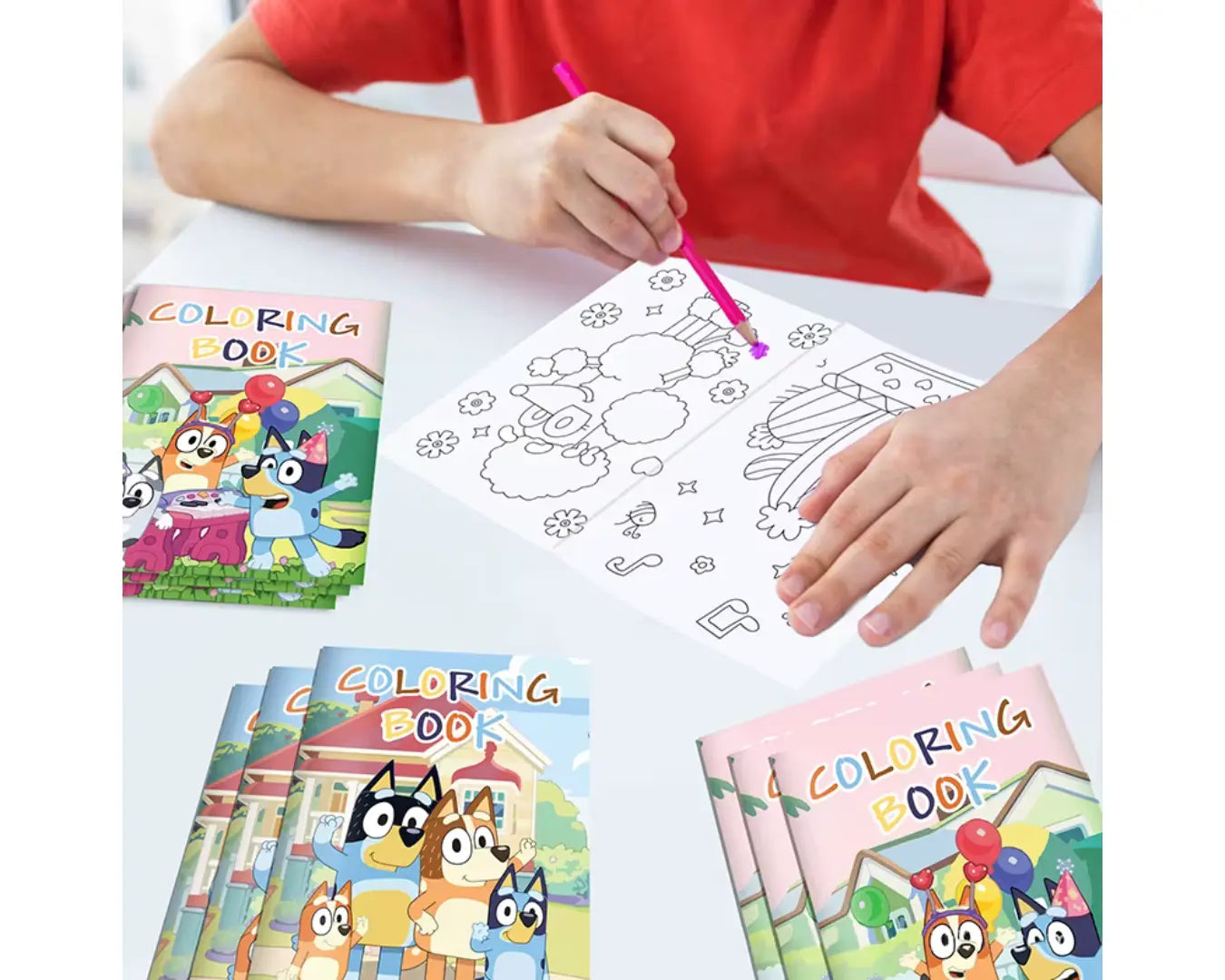 Kit Desenho Infantil Animado Figura para Colorir Cachorro