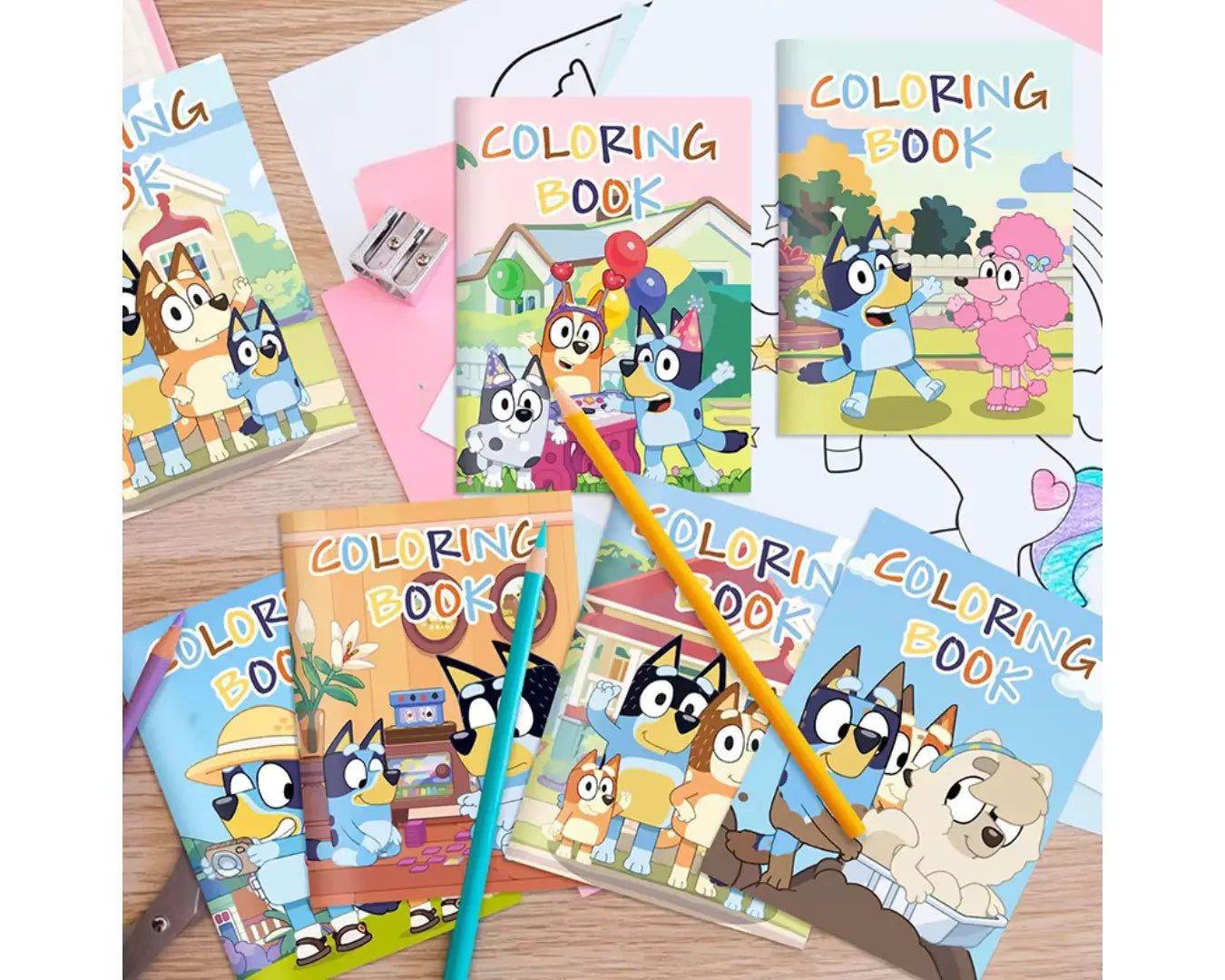 Kit Desenho Infantil Animado Figura para Colorir Cachorro