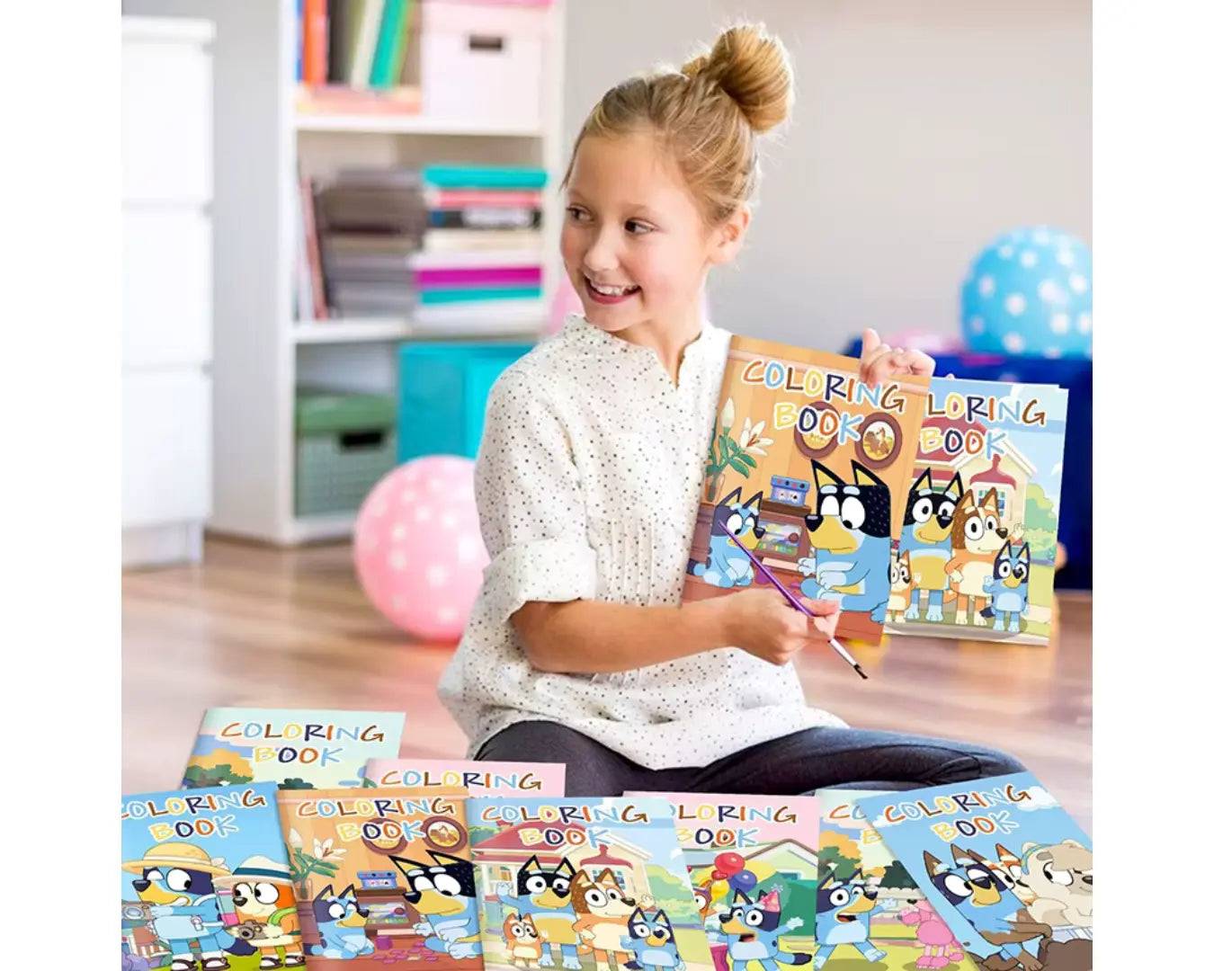 Kit Desenho Infantil Animado Figura para Colorir Cachorro