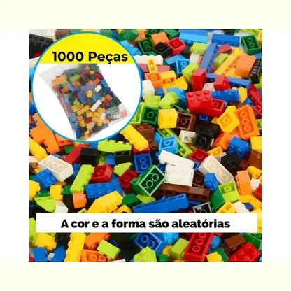 Brinquedo Tipo Lego Construção City DIY 1000 Peças
