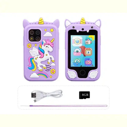 Celular de Brinquedo com Câmera Unicórnio Roxo